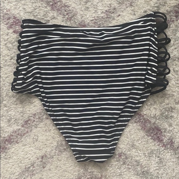 Skinny dip high waisted swim bottoms - Picture 2 of 6